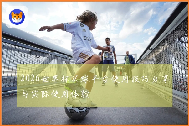 2026世界杯买球平台使用技巧分享与实际使用体验